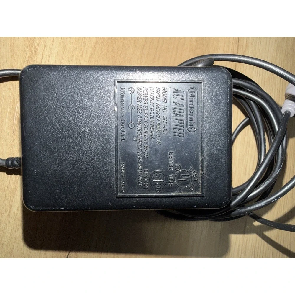 Super Nintendo SNES OEM SNS-002 AC Adapter Power Supply Tested & Works P
